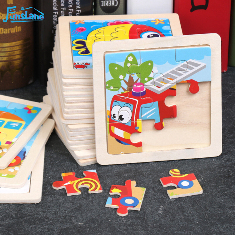 FunsLane Wooden Puzzles Toy For Toddler 0