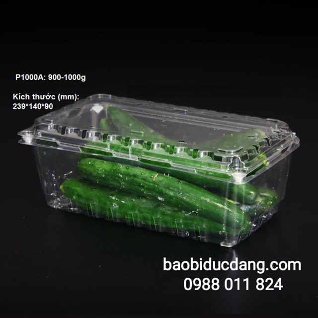 50 hộp nhựa đựng 1,5kg trái cây p1000a