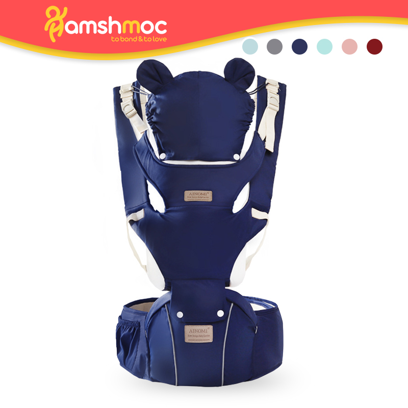 HamshMoc Địu Ngồi Hông Đa Năng 3 Trong 1 Địu Em Bé Ghế Đẩu Thắt Lưng Địu Em Bé Trẻ Sơ Sinh Chống Trượt Công Thái Học Ba Lô Địu Quấn Em Bé Kangaroo Mặt Trước Sau Cho Trẻ Sơ Sinh Túi Du Lịch