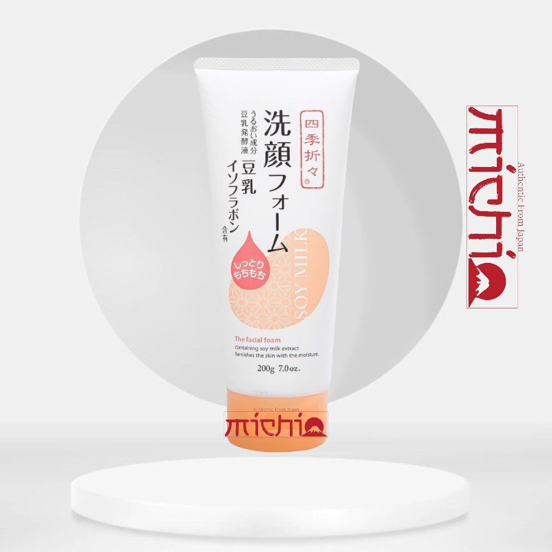 Sữa rửa mặt chiết xuất từ đậu nành soy milk 200gr kumano - nhật bản