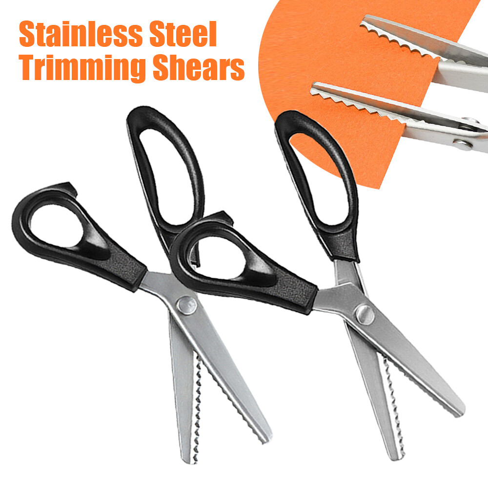 5/7mm Zig Zag may cắt may may thợ may cắt cắt pinking Scissor thép không gỉ ren kéo da thủ công vải may