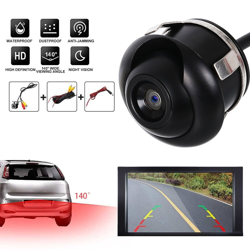 [Elegant】 Camera Lùi Ô Tô Góc Rộng Camera Quan Sát Phía Sau Hd Chống Nước Ban Đêm Camera Lùi Camera Quan Sát Camera Lùi-Camera Xe-