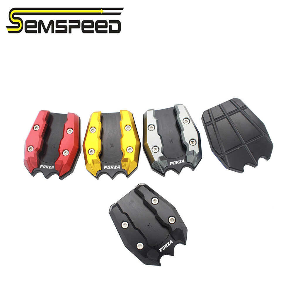 SEMSPEED Motorcycle Side Foot Kick Skid Stand Pad Kickstand Enlarge Extension Plate For Honda Forza 350 300 250 125 forza350 forza300 2018-2023 2024 ราคา 512 บาท*ส่งฟรี