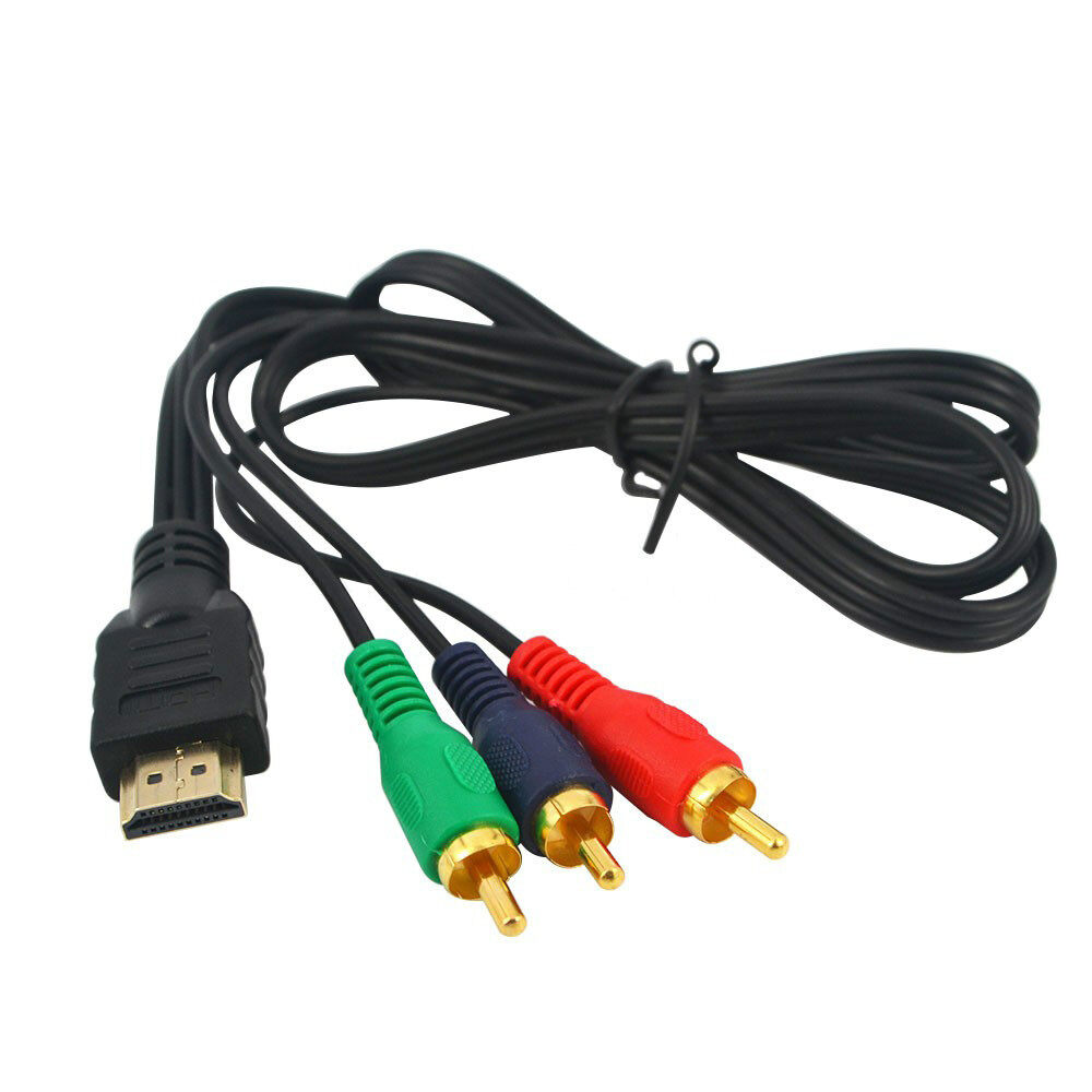Cáp chuyển đổi HDMI sang RCA Video Audio HDMI 1M, bộ chuyển đổi dây 1080P 3 AV cho HDTV bán sỉ