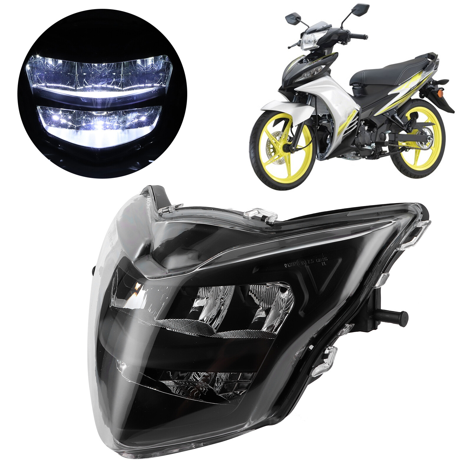Đèn pha xe máy Đèn đầu Xe LED cho xe máy tân trang lại thay thế cho lc135 V2-V6