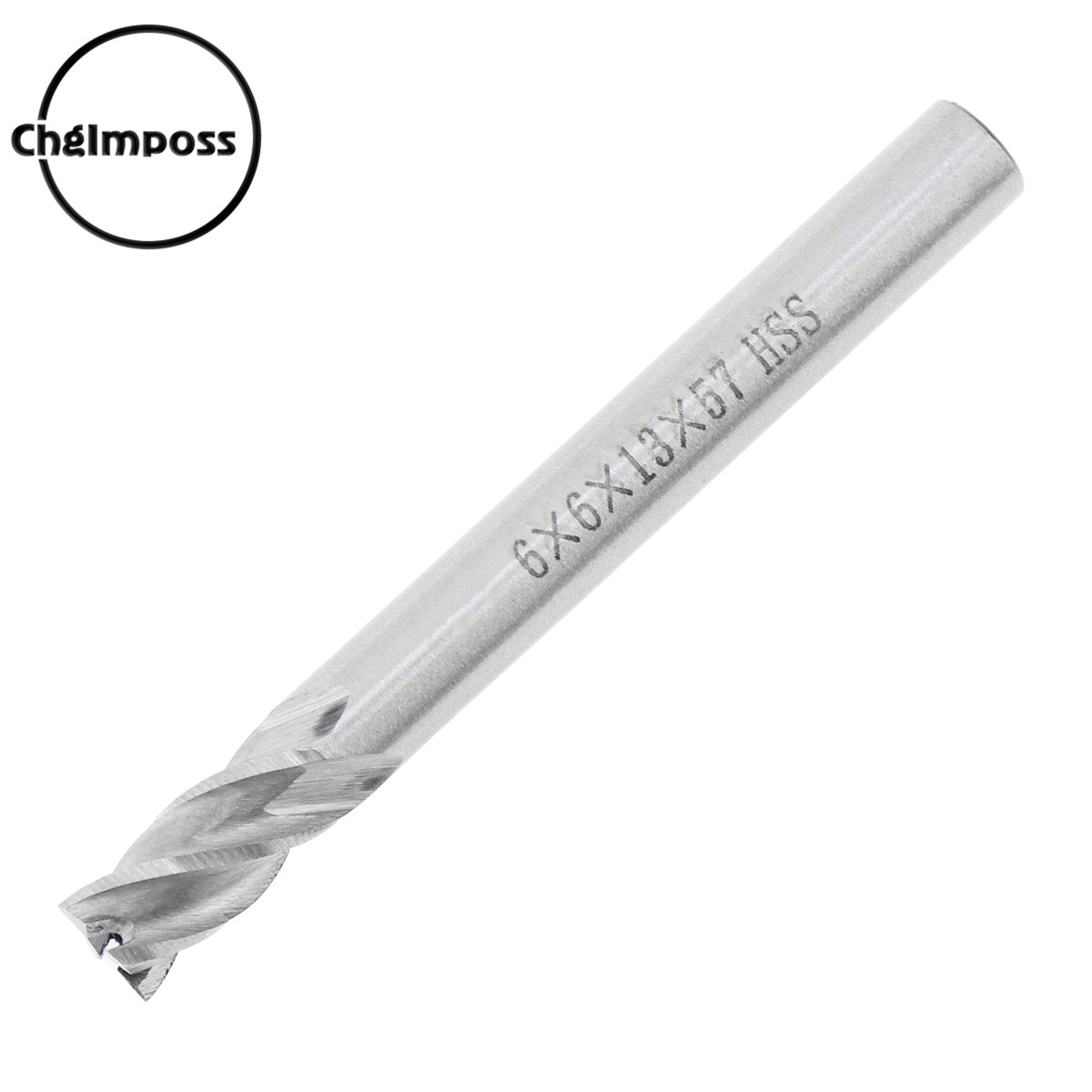 ChgImposs Máy Cắt 4 Rãnh HSS & Đầu Nhôm 6Mm, Với Thân Thẳng Siêu Cứng