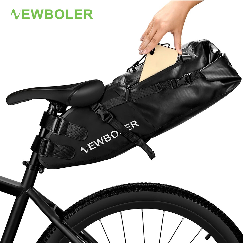 Newboler túi xe đạp túi yên xe đạp dung tích lớn 13l chống nước túi sau đuôi xe đạp có thể gập lại đóng gói xe đạp leo núi