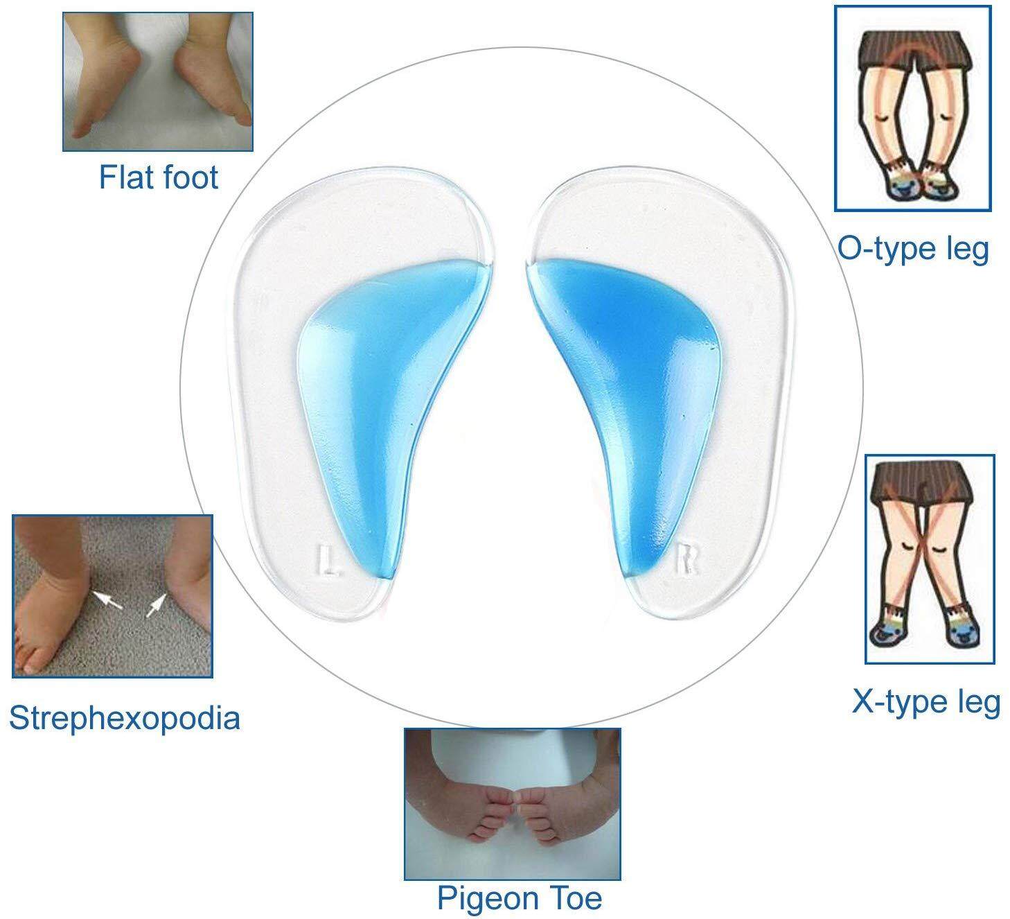 1 Pair Kid Flat Feet Child Corrective Insole Arch Supports Orthopedic