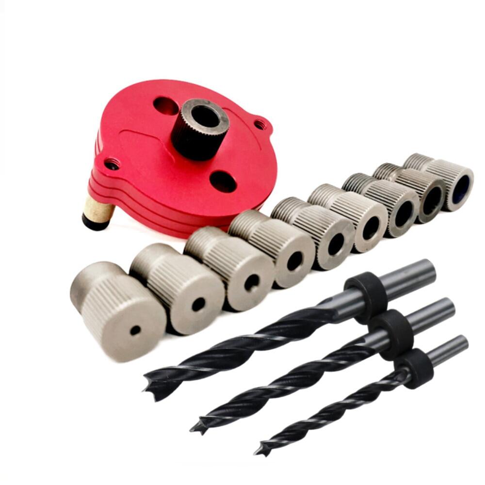 Khuôn định vị chốt bằng hợp kim 2-10mm khuôn định vị lỗ bỏ túi tự định tâm dọc khuôn định vị khoan gỗ khuôn định vị đồ nội thất dụng cụ thợ mộc