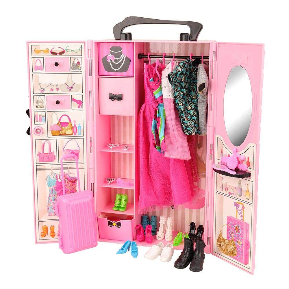 barbie wardrobe set