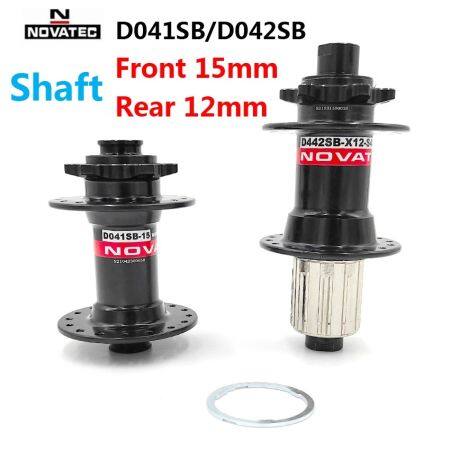 Novatec MTB Hub Set, 15x100mm Front, 12x142mm