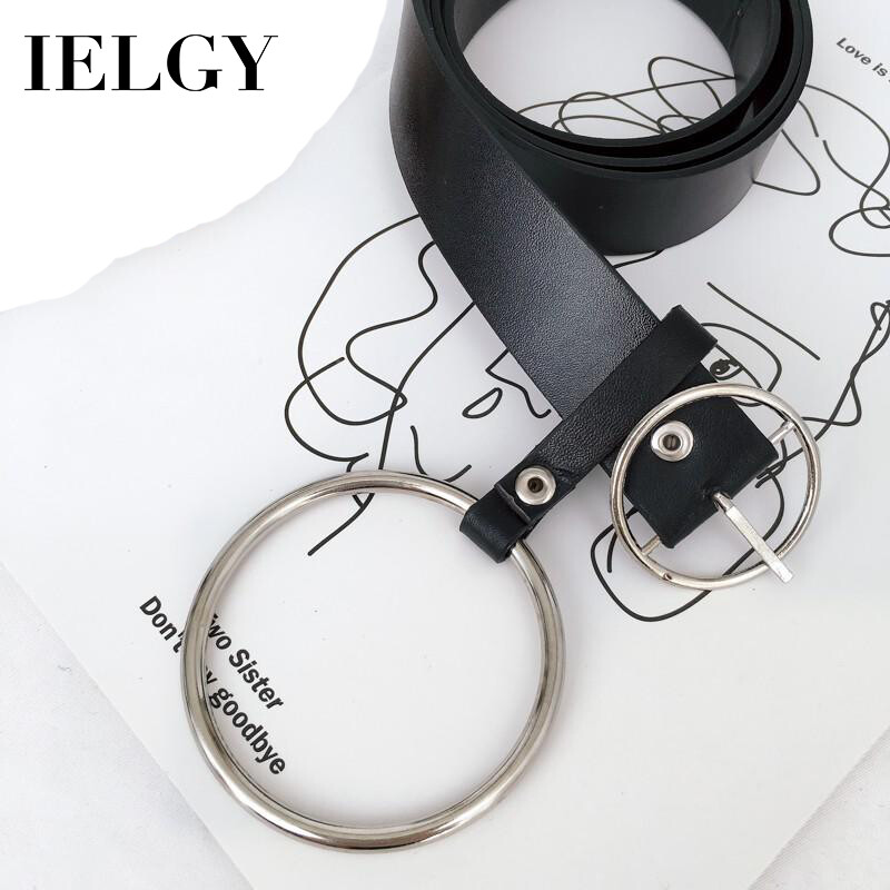 Ielgy thắt lưng da pu nữ thời trang