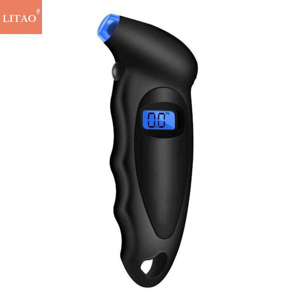 Litao ยางแอลซีดีดิจิทัลยาง Air เครื่องทดสอบวัดความดันเครื่องมือยางเครื่องมือจักรยานรถจักรยานยนต์