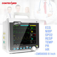 ContecMed Brand CMS6000 ICU patient monitor 8 Inch vital signs monitor 6 parameters ECG SPO2 RESP TEMP NIBP PR HR