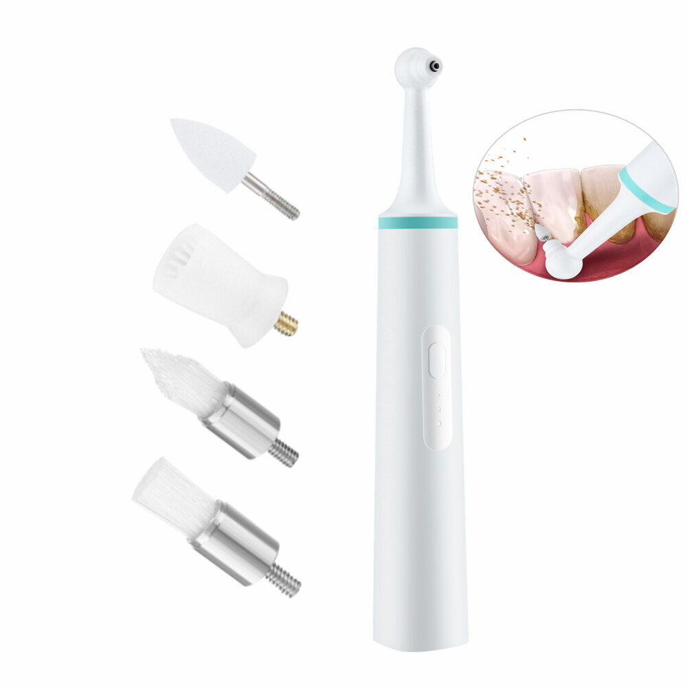 Electric Tooth Polisher 4 in 1 Dental Stain Plaque Remover Teeth Cleaning