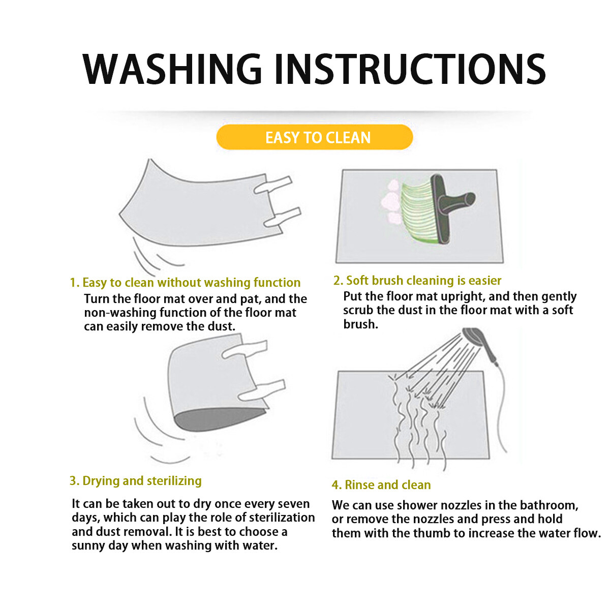 Alfombra para el piso de la cocina Alfombra antideslizante Alfombrilla