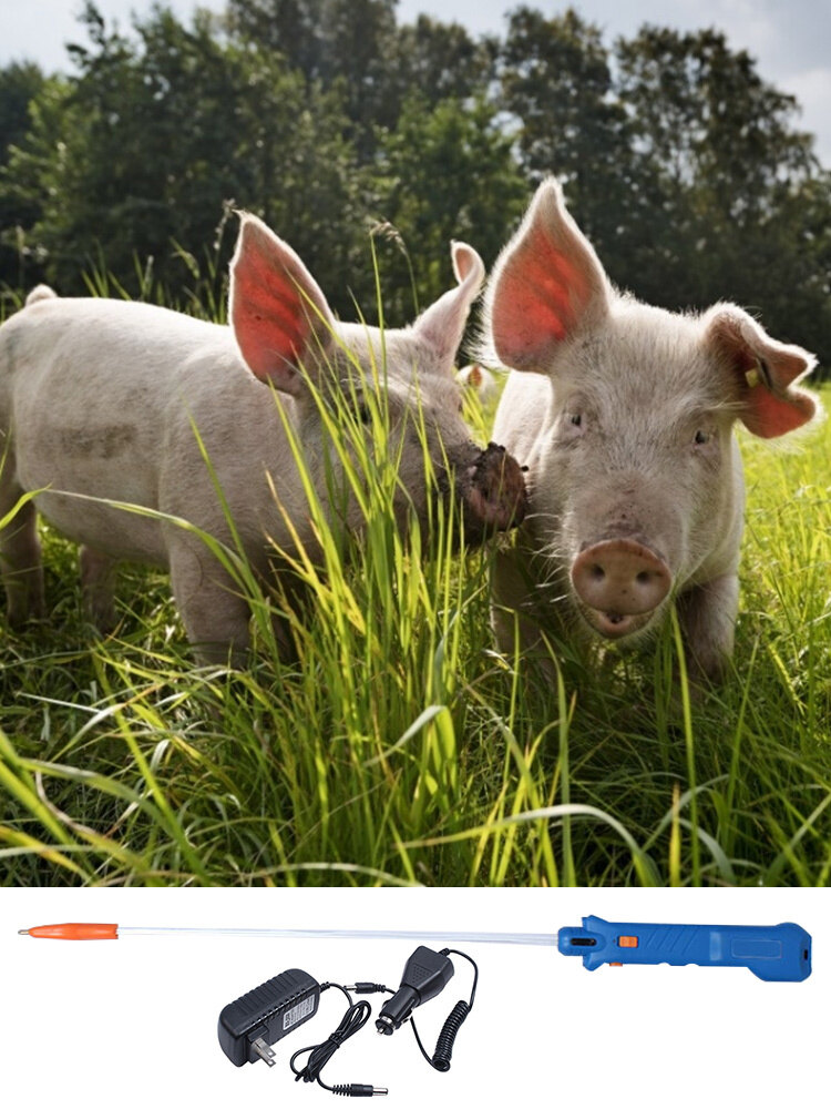Sản Phẩm Chăn Nuôi 30000 MAh, Gậy Chống Nước Gắn Gia Súc Có Đèn LED, Có Thể Sạc Lại Điện Chăn Nuôi Sản Cho Dê Heo Bò Và Tổng Chiều Dài 86Cm