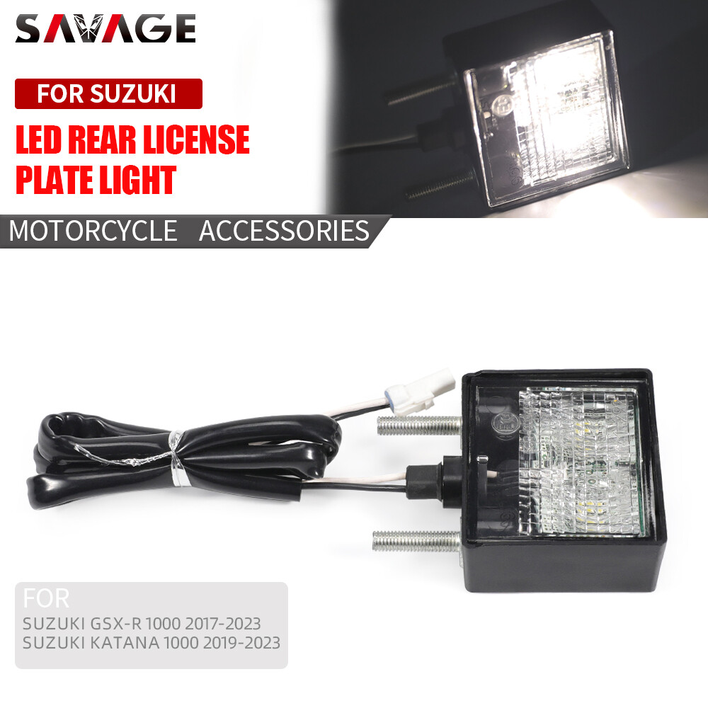 Biển Số Biển Số Đèn Pha Cho SUZUKI GSX-R 1000 2017-2023 LED Đèn Chiếu Biển Số Xe