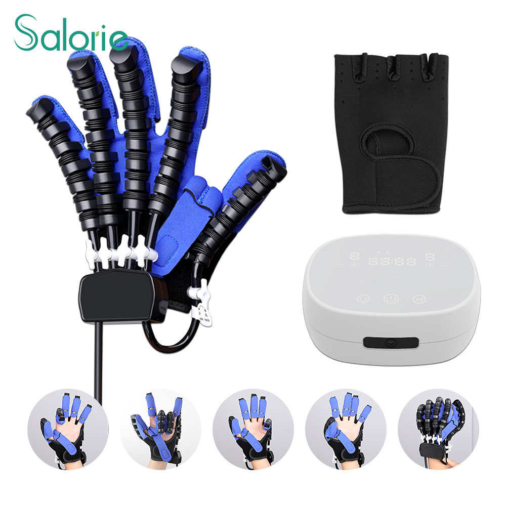 Salorie อุปกรณ์ฟื้นฟูจังหวะมือถุงมือหุ่นยนต์ฟื้นฟูอุปกรณ์การฝึกอบรมผู้ป่วยอัมพาตครึ่งซีกจังหวะนิ้วมือการฝึกอบรมอุปกรณ์บรรเทาอาการเกร็งนิ้วเครื่องใช้ไฟฟ้าฟื้นฟูสมรรถภาพทางกายภาพ ราคา 12,270 บาท*ส่งฟรี