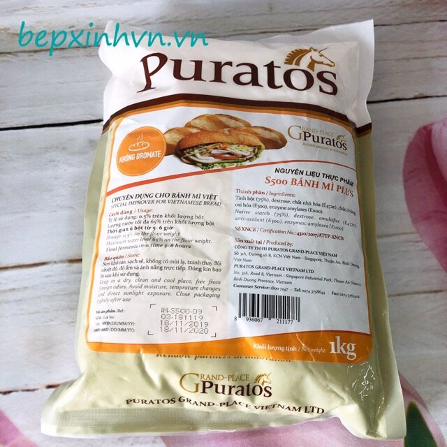 Phụ gia bánh mì puratos bánh mì việt nam 1kg