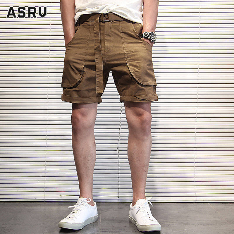 ASRV quần short nam quần coolmate quần đùi quần túi hộp Quần Yếm Quần Lửng Nam Ống Đứng Đi Chơi Ống Quần Soóc Rộng