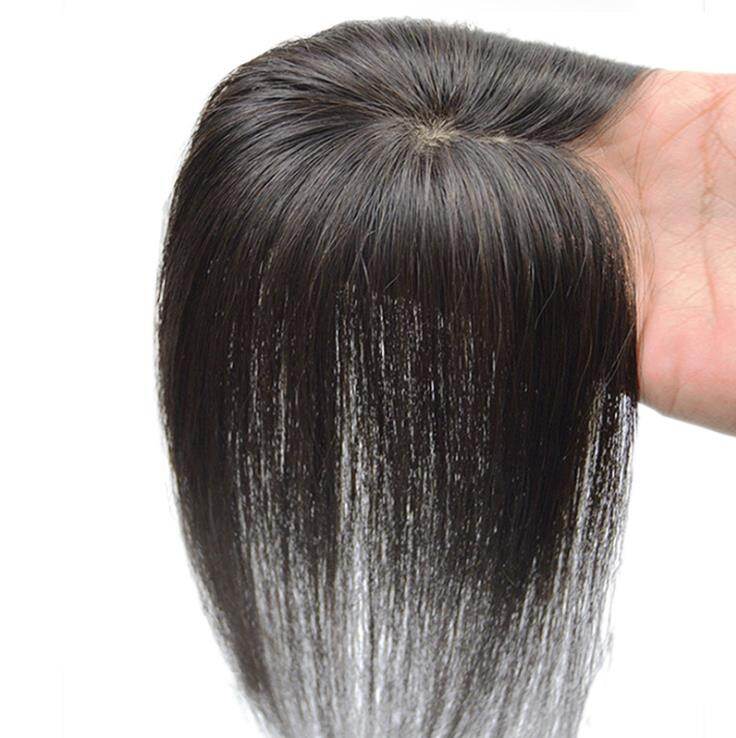 Tóc Thật Hàng Đầu Khối Tóc Giả Tự Nhiên Thưa Thưa Không Viền Tàng Hình Cho Nữ Bộ Tóc Giả Thay Thế Tóc Màu Trắng RW14