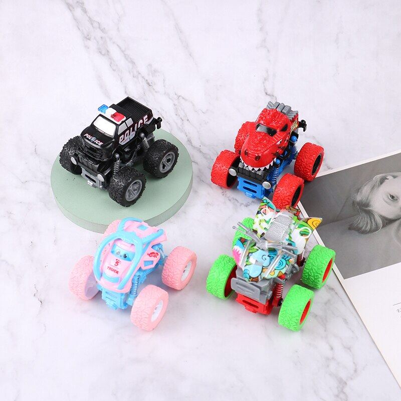 4 Wheels Monster Trucks Inertia Car Toys For Kids Boys Girls