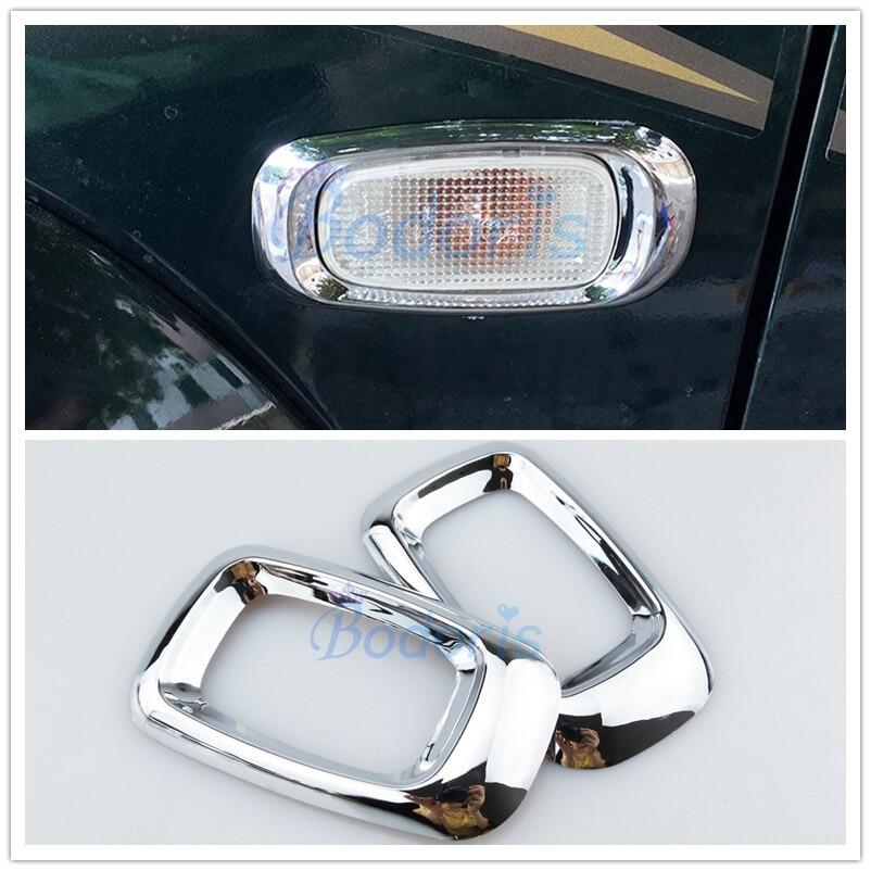 Cho Tuần Tiễu Mặt Đất 100 LC100 J100 Lexus LX470 1998-2003 2004-2007 Chrome Đèn Hông Xe Bìa Blinker Overlay Tạo Kiểu Cho Xe Essories