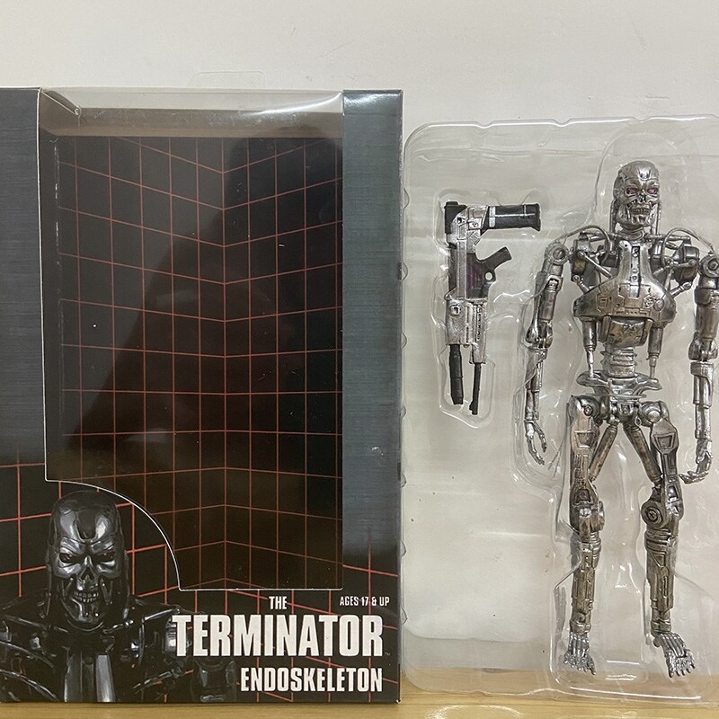 Mô hình nhân vật hành động pvc bộ xương nội bộ neca the terminator t 800 t 1000 đồ chơi mô hình sưu tập