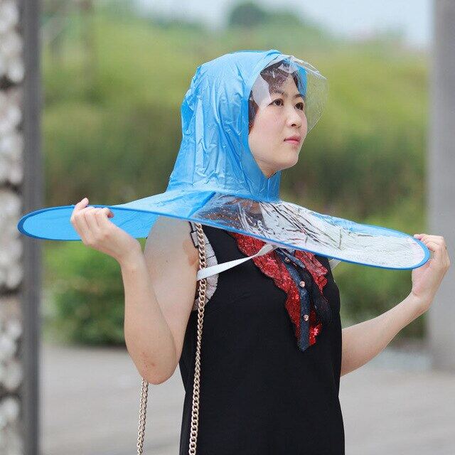 เสื้อกันฝนสำหรับเด็ก Headwear หมวกแก๊ปกลางแจ้งตกปลากอล์ฟเด็กเสื้อกันฝนฝาครอบร่มโปร่งใสเสื้อกันฝนเป็ด