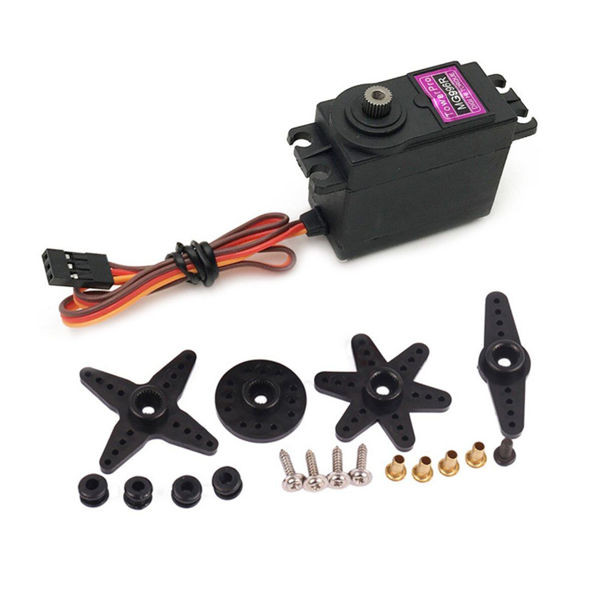 Giảm Giá Hàng Đầu Động Cơ Servo Kỹ Thuật Số Servo Tiêu Chuẩn Kim Loại MG996R Động Cơ Servo Bánh Răng Kim Loại Mô-men Xoắn Cao, Đồ Chơi Mô Hình Điều Khiển Từ Xa, Bộ Phận Điều Khiển Từ Xa Thông Minh, Phụ Kiện Đồ Chơi Trẻ Em