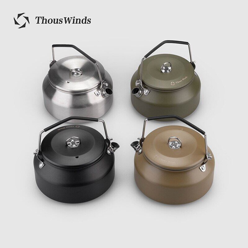 Thouswinds 1L cắm trại ngoài trời Ấm đun nước đi bộ đường dài cơ động dụng cụ nấu nướng đồ dùng siêu nhẹ bình nước cà phê du lịch cung cấp Bộ đồ ăn