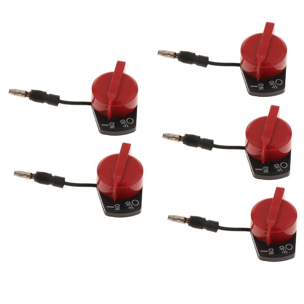 Loviver 5 Công Tắc Dừng Động Cơ Điều Khiển Bật/Tắt Đối Với Honda GX160 GX390 GX200 GX270