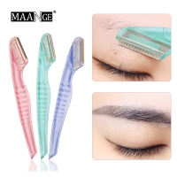 MAANGE Portable Eyebrow Razor Makeup Tool Comb Face Razor Eyebrow Trimmer Blades Shaver Eyebrow Shaper(3Pcs)