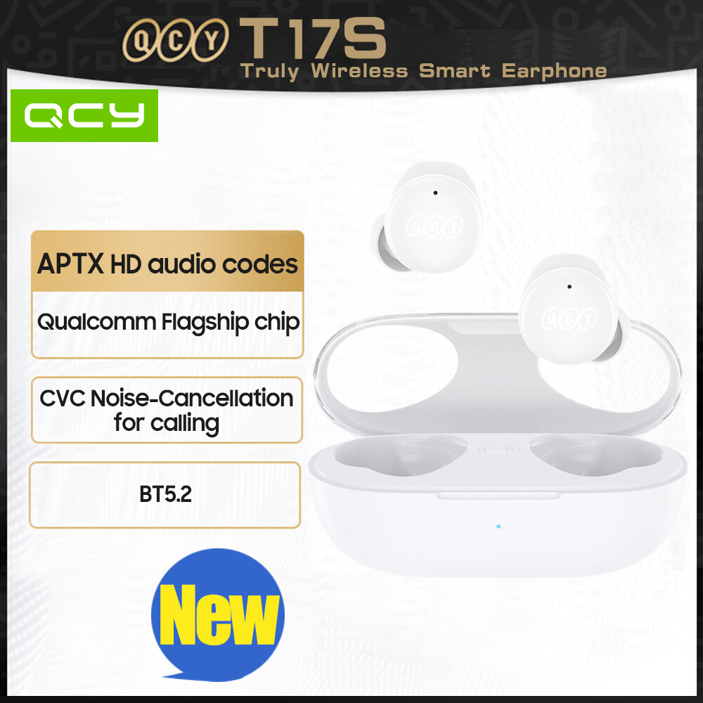 QCY T17s True Wireless Earphones Qualcomm BT5.2 Headphones AptX Adaptive
