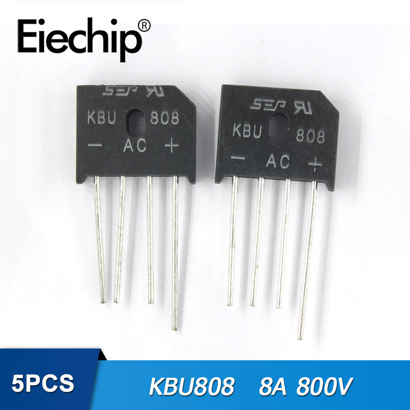 5 cái/lốc diode cầu chỉnh lưu kbu808 8a 800v