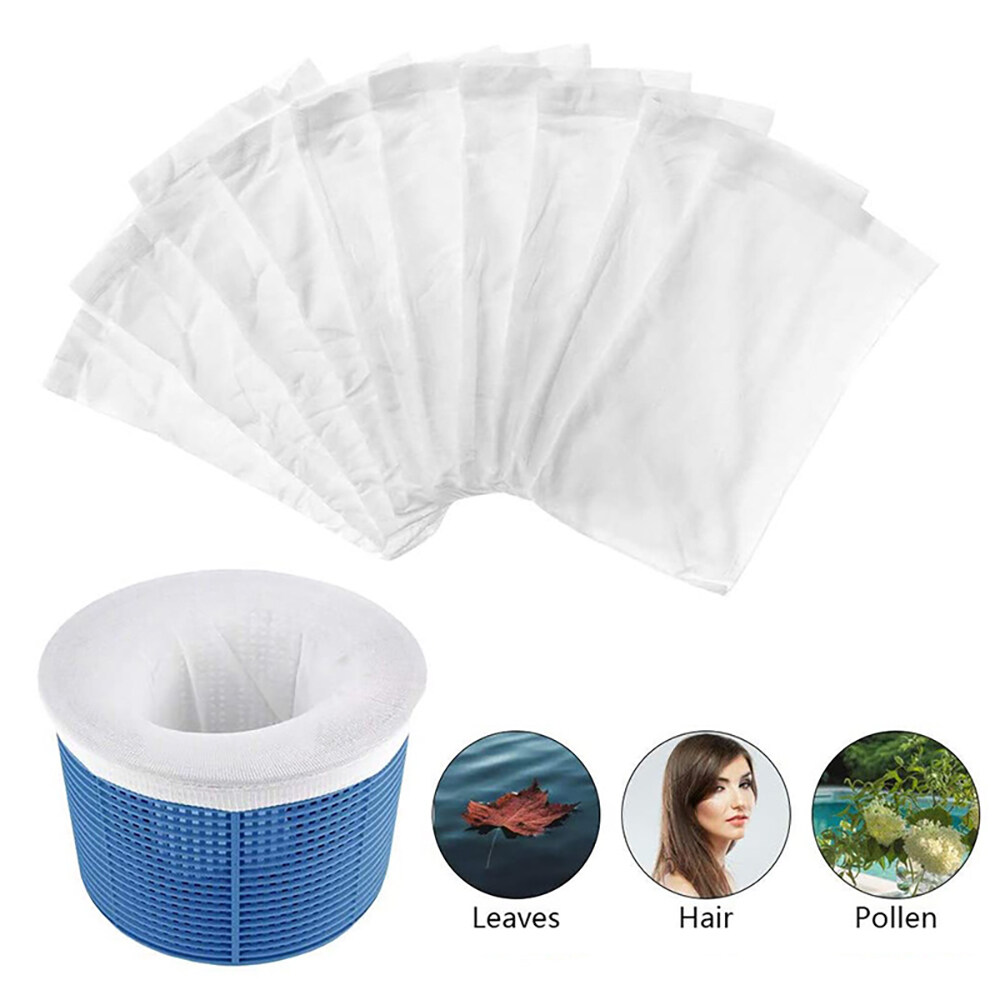 5-30ชิ้น/เซ็ตตะกร้า Skimmer Filter กำจัดใบเครื่องมือทำความสะอาดสระว่ายน้ำ Skimmer ถุงเท้าป้องกันปั๊มอุปกรณ์สระว่ายน้ำ