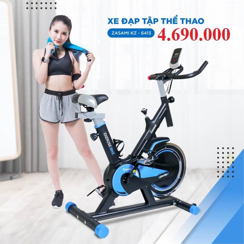 Xe Đạp Tập Thể Dục Zasami KZ-6413 - Thiết Bị Tập Thể Dục Tại Nhà Hiệu Quả Cao