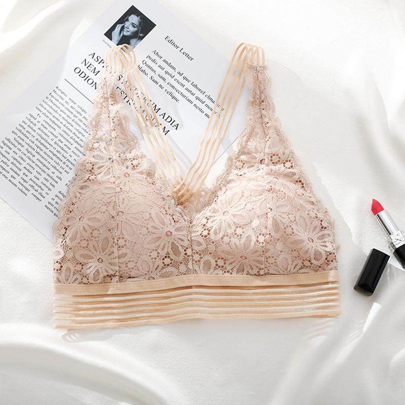 LATER Women Push Up Lace Bra Top Women Tube Tops Bralette Underwear Lingerie Crop Top