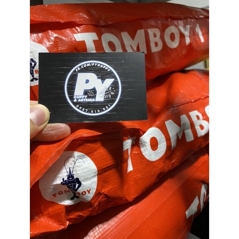 🐠 bao 1kg cám tomboy tb 0 - 1 - 2 -3 cho cá - tép - tôm - guppy - betta-mún-neon-thuỷ sinh-7 màu-ranchu-cá vàng