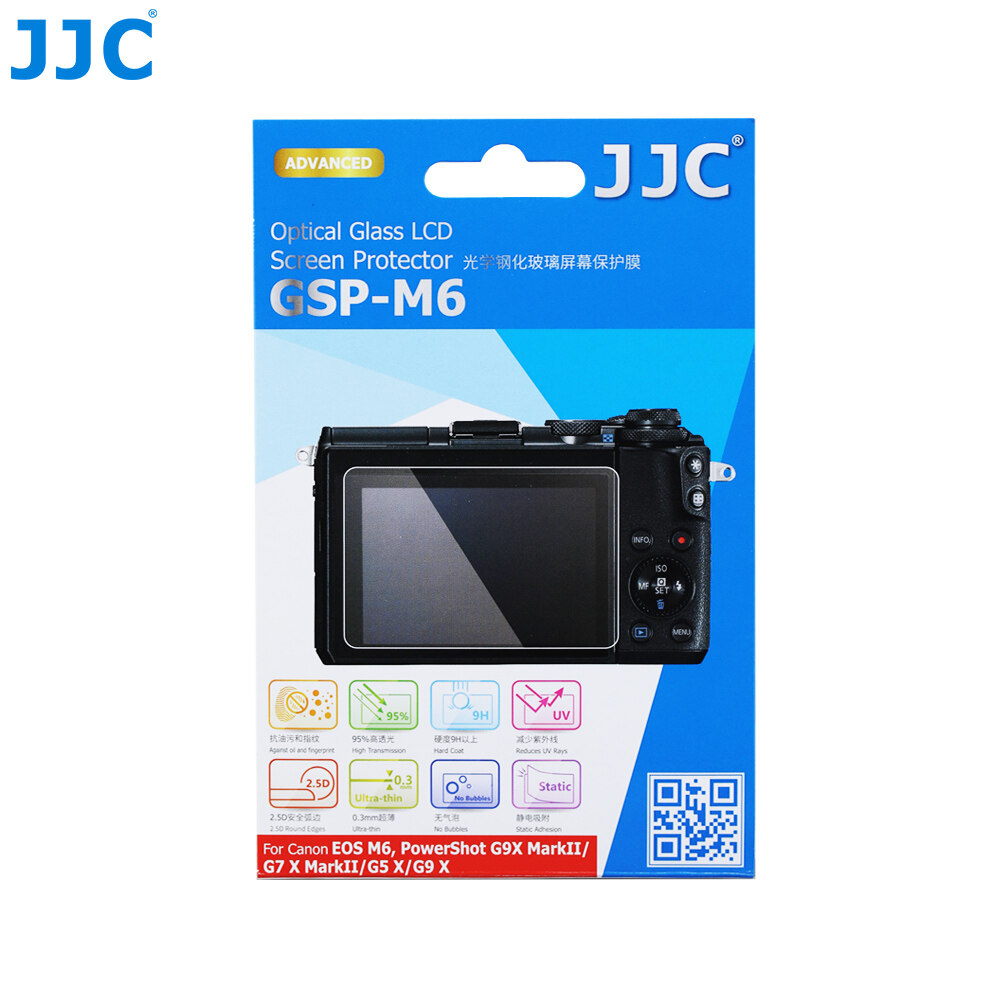 JJC Kính Cường Lực Chống Xước Bảo Vệ Màn Hình LCD Cho Canon EOS M50 M50 Mark II EOS M6 M6 MarkII EOS