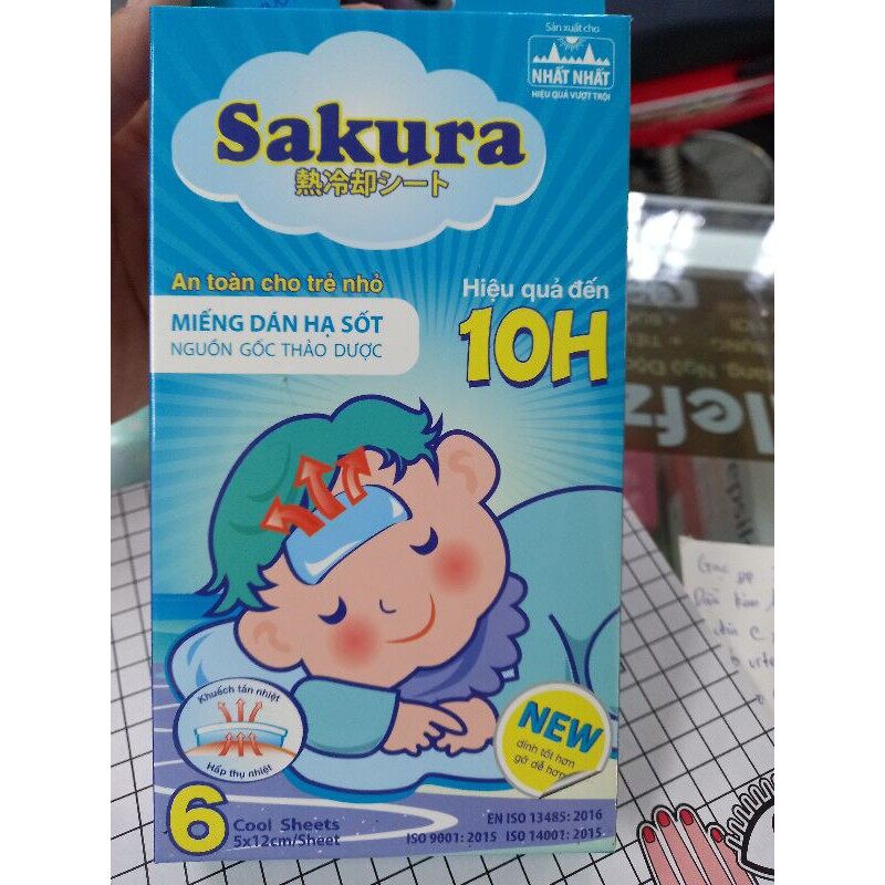 Bịch 2 miếng dán hạ sốt sakura