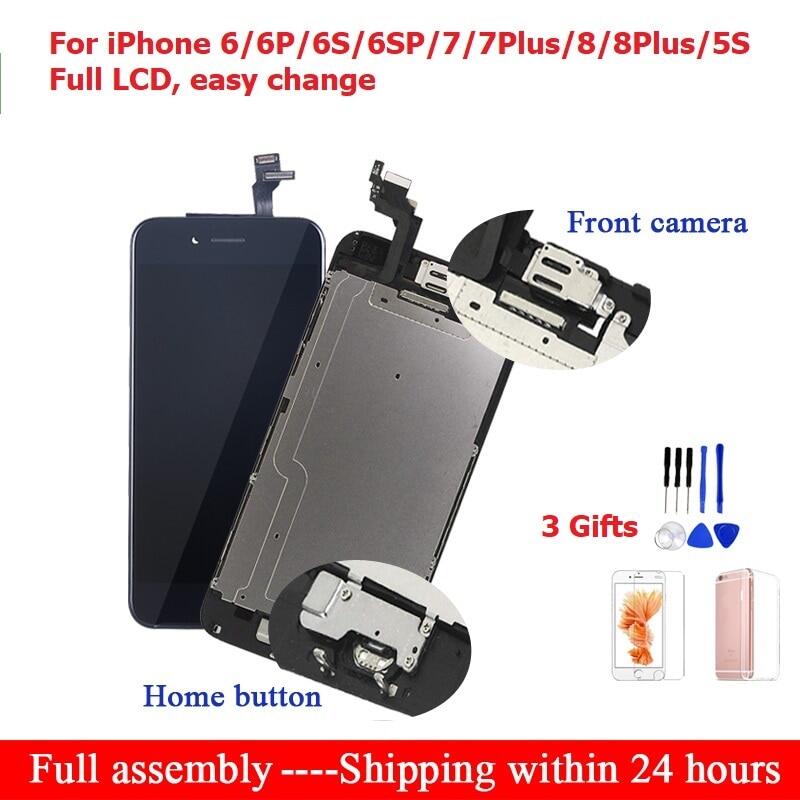 【】 Cho iPhone 6 6S 7 8 Cộng Với LCD lắp ráp hoàn chỉnh Cảm Ứng Cho iPhone 7 Màn hình LCD màn hình th