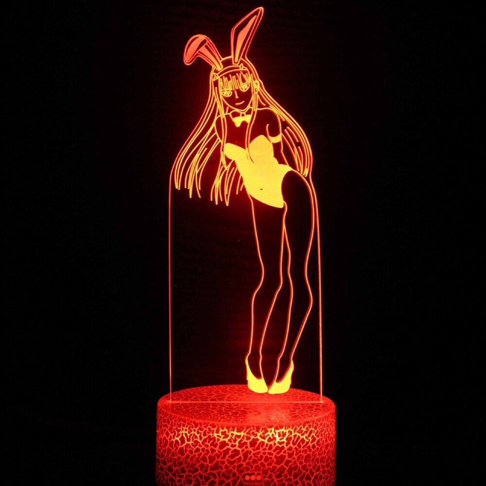 3d Anime Lamp Bunny Girl Sakurajima Mai Kawaii Nightlights Manga Gift For