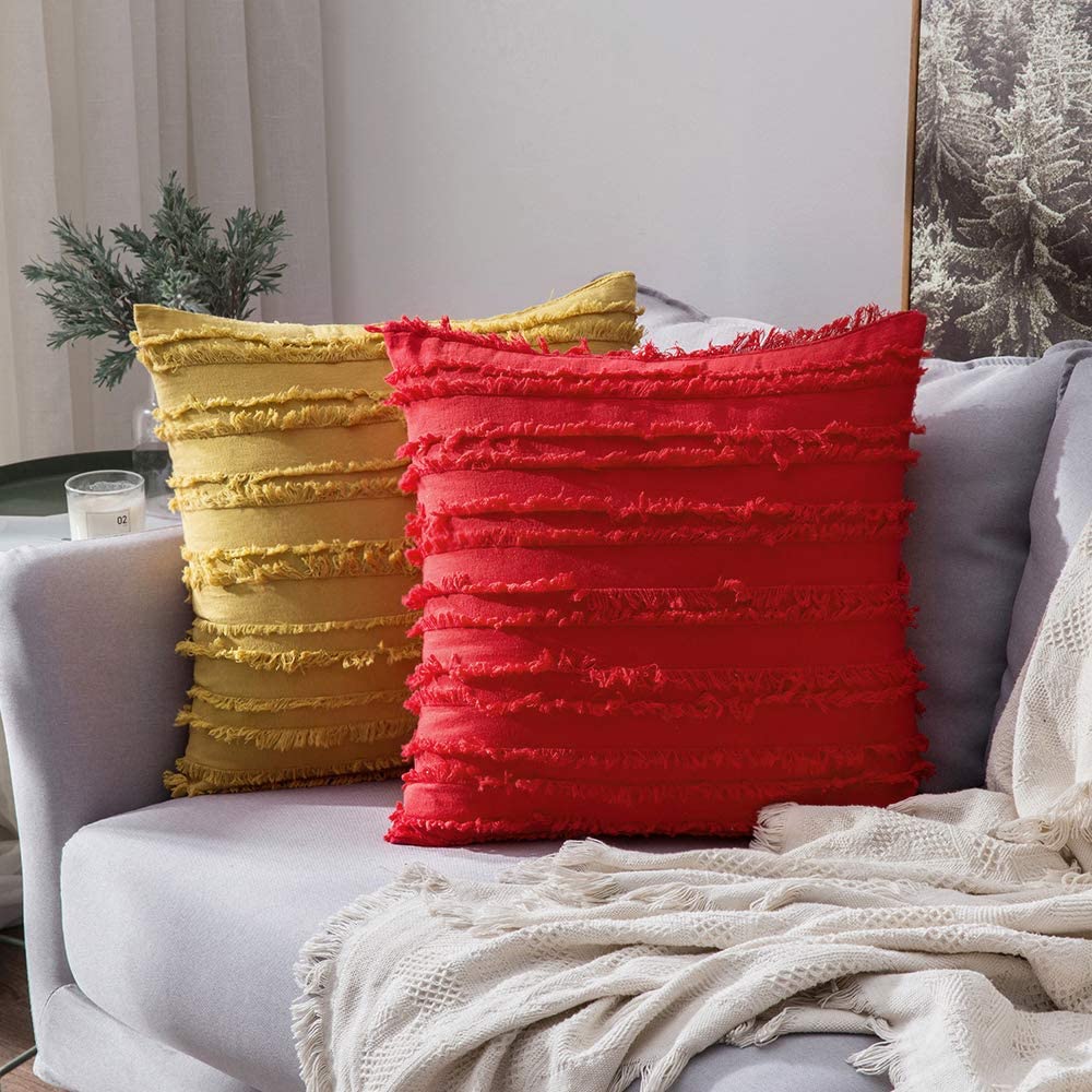 ตกแต่ง Boho หมอนอิงฝาครอบเสื้อสตรีผ้าฝ้ายลินินปลอกเบาะรองนั่งนอร์ดิก Luxury Bolster ปลอกหมอนสำหรับโซฟาเตียงโซฟา Bohemian Home Decor