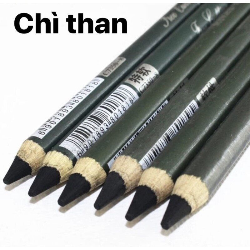 Bút Chì Than Maries Cao Cấp, Bút Chì Phác Thảo