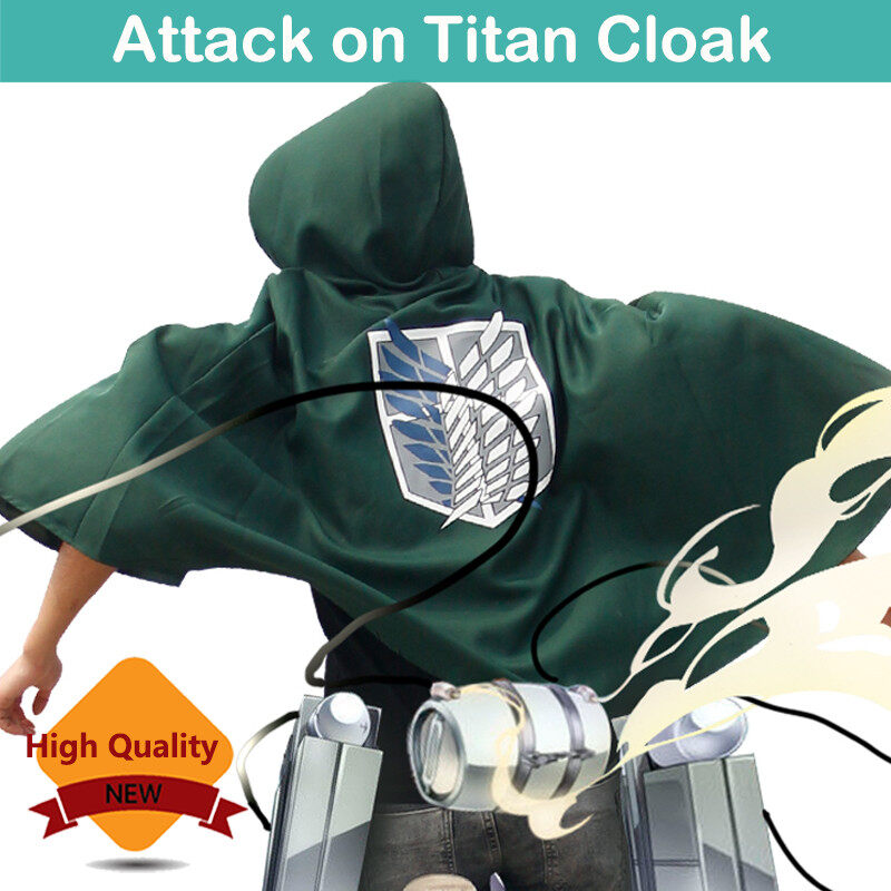 Áo Choàng Attack On Titan Mikasa Ackerman Eren Trang Phục Áo Choàng Quân Đoàn Trinh Sát Hóa Trang