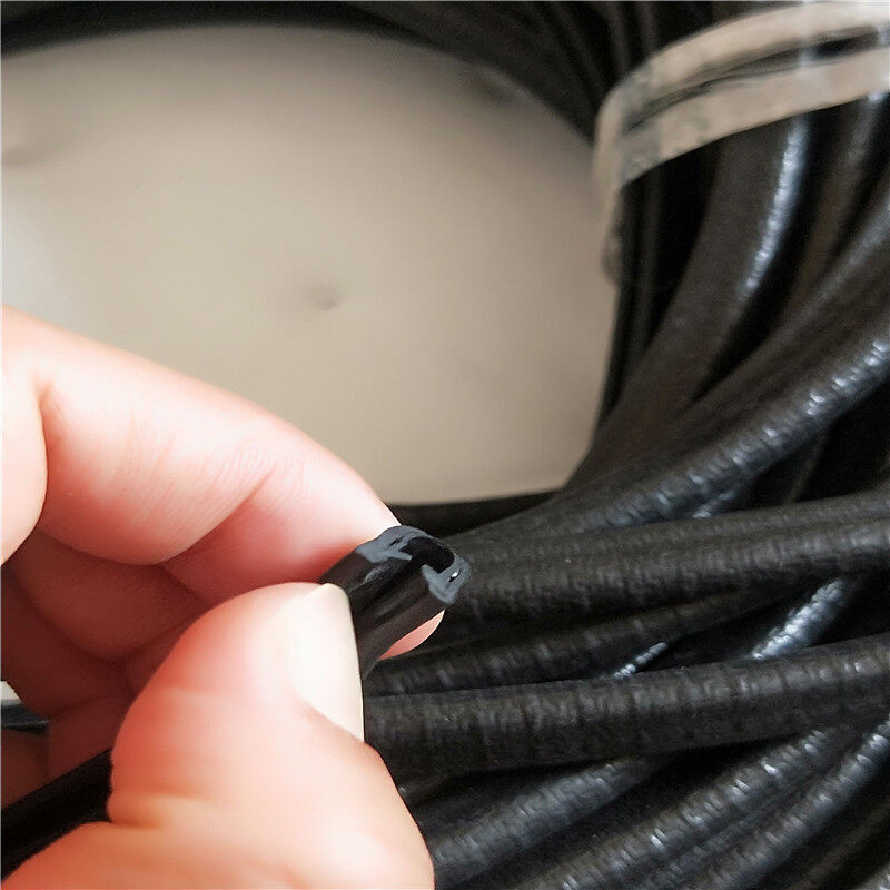 【Best-Selling】 Dải Bịt Trang Trí Khóa Cạnh Bằng Cao Su Màu Đen Hình Trụ Chữ U 5.5X8.5Mm Với Lớp Bảo Vệ Chống Ồn Bên Trong Xe Hơi Van Thuyền Xe Tải Bằng Kim Loại 5M