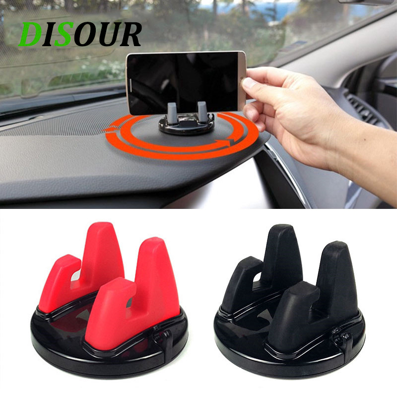 Disour giá đỡ điện thoại xe hơi 360 độ thảm chống trượt silicon mềm giá đỡ điện thoại di động giá đỡ bảng điều khiển gps xe hơi