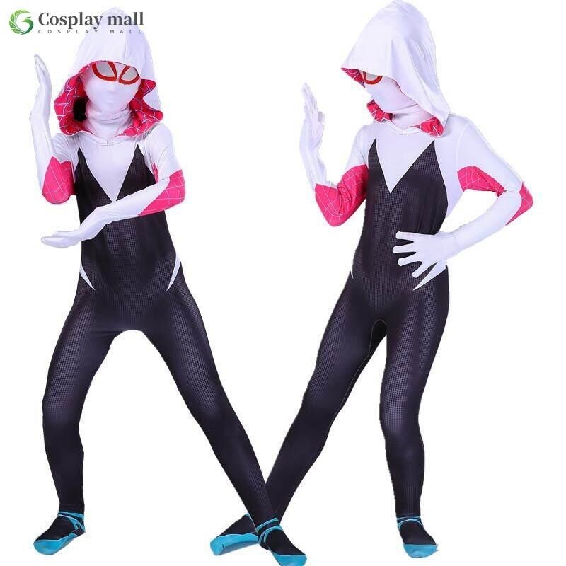 Cửa hàng hóa trang trang phục người nhện gwen stacy zentai cho trẻ em/người lớn trang phục người nhện baju bộ đồ hóa trang người nhện kanak kanak phong cách 3d